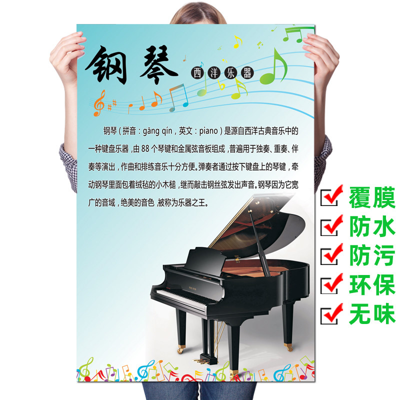 乐器音乐知识钢琴介绍西洋民族写真海报琴房写真
