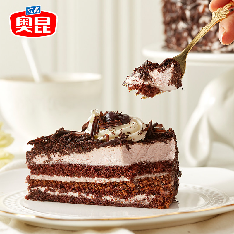 蛋糕奥昆黑森林慕斯奶油冷冻甜点下午茶点心网红传统西式糕点