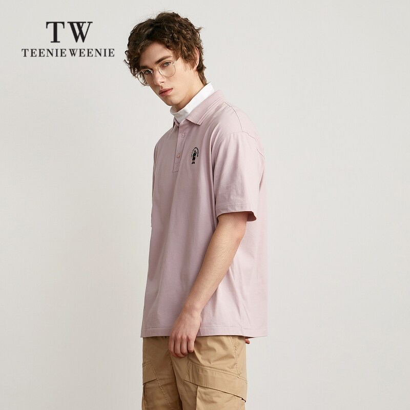 teenieweenie小熊男装2022年夏季新款简约刺绣polo时尚休闲polo衫