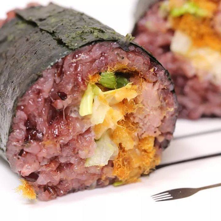 手工饭团加热即食成品紫米糯米微波干蒸营养自热米饭