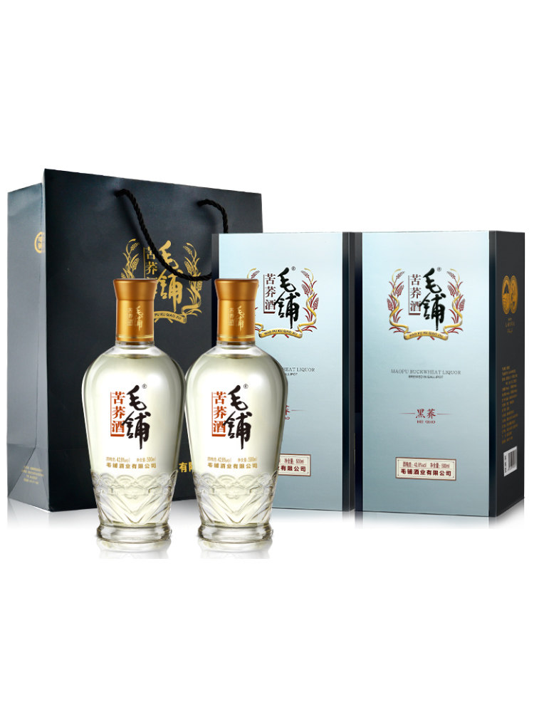 毛铺苦荞酒黑荞428度500ml单瓶装瓶装宴客访友访亲果酒