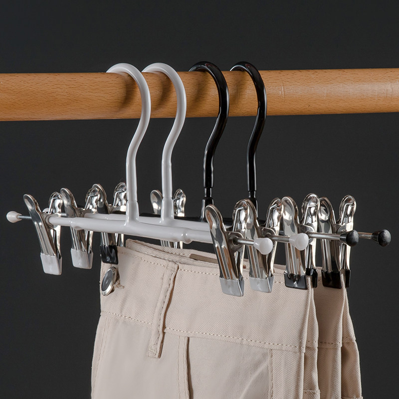 裤架裤夹家用强力无痕不锈钢夹子衣柜jk裙夹裤架