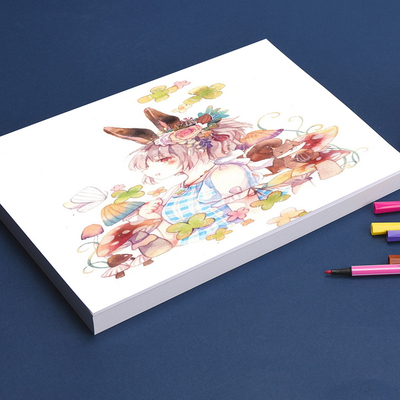 a3 4k 8k 4/8开180/300/350克 250/300g美术专用手绘马克笔彩铅油画棒