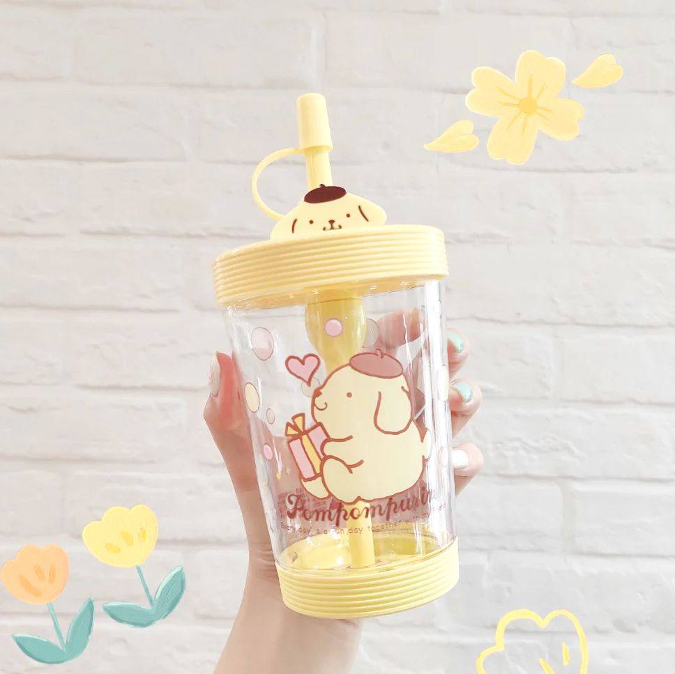 miniso名创优品三丽鸥吸管玉桂狗库洛米缤纷随行水杯随手杯