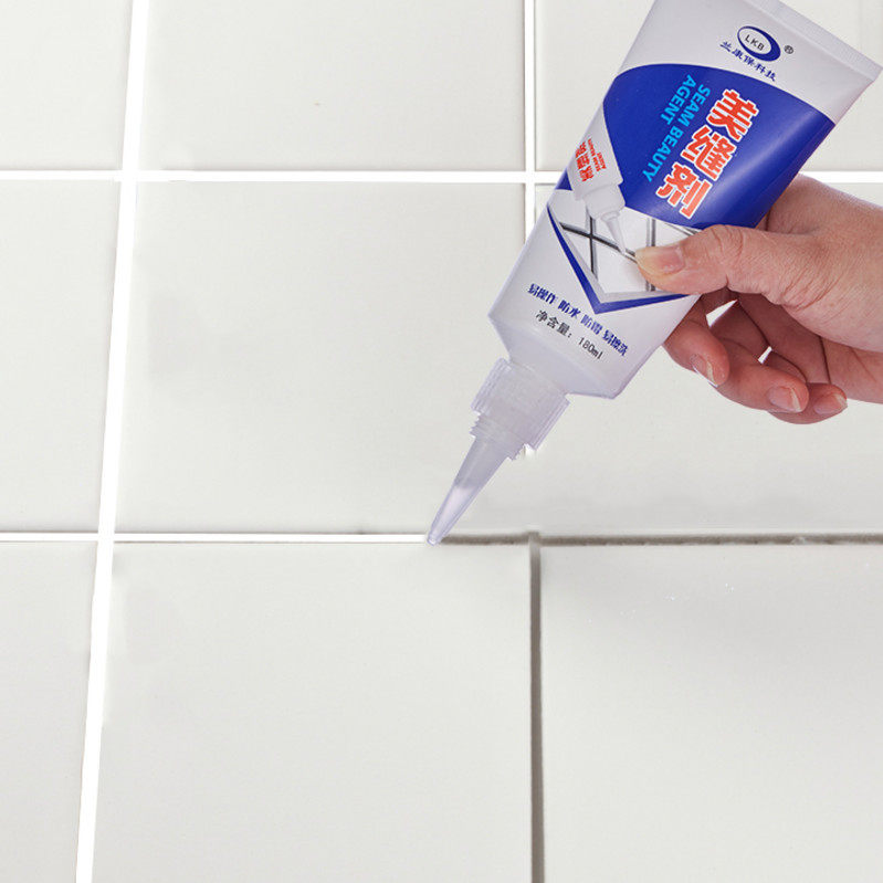 2支白色美缝剂瓷砖地砖专用厨房防水勾缝剂