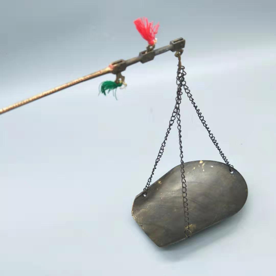中药老式收藏古董中医秤小克秤药材物件手提秤