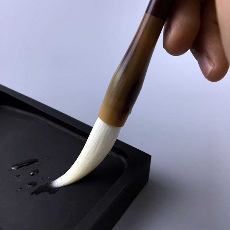 羊毫毛笔羊毛轩义书法豪中笔羊专用书法家用书毛笔