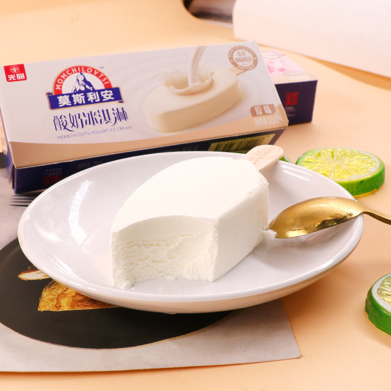 雪糕光明莫斯斯利安酸奶冰淇淋65g原味玫瑰花冰激凌冰淇淋