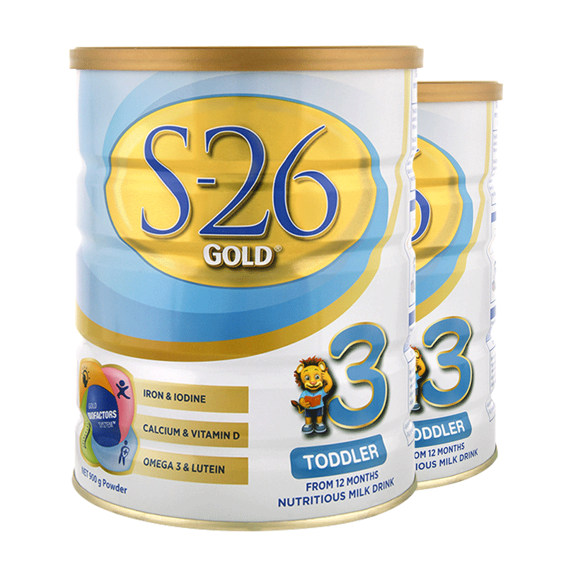 【旗舰店】新西兰惠氏s26金装3段婴幼儿宝宝进口婴儿奶粉三段*2罐