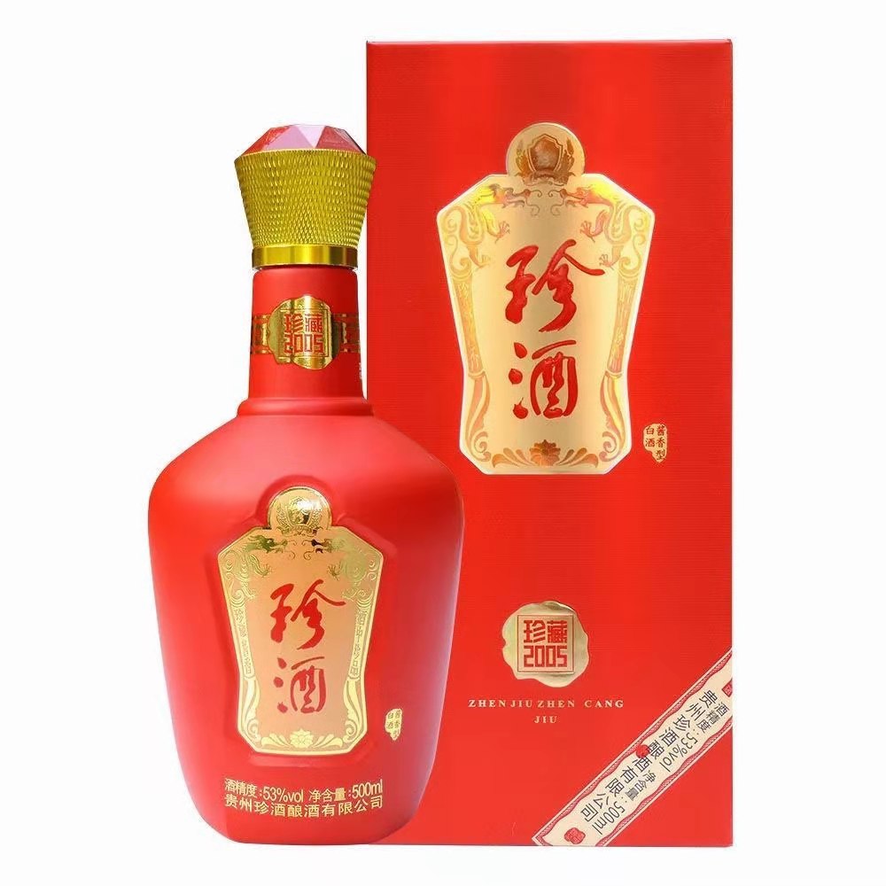 53度珍酒珍藏2005香型整箱500ml6瓶商务宴请其他酒类