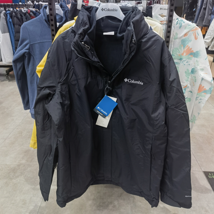 现货22秋冬新款Columbia哥伦比亚男户外防水抓绒内胆三合一WE7211