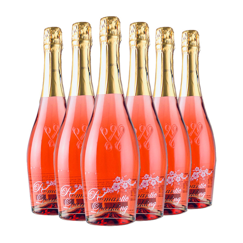 520情人约会礼婚宴玫瑰味起泡红葡萄酒甜型气泡女生非香槟优低醇