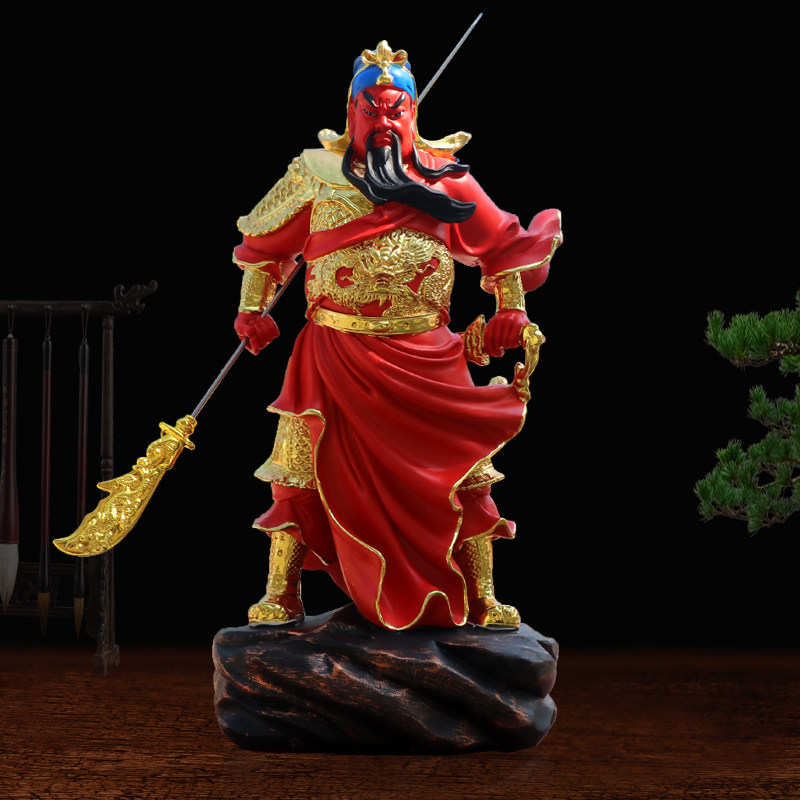 关公神像家用供奉招财财保平安摆件关羽关老爷摆件