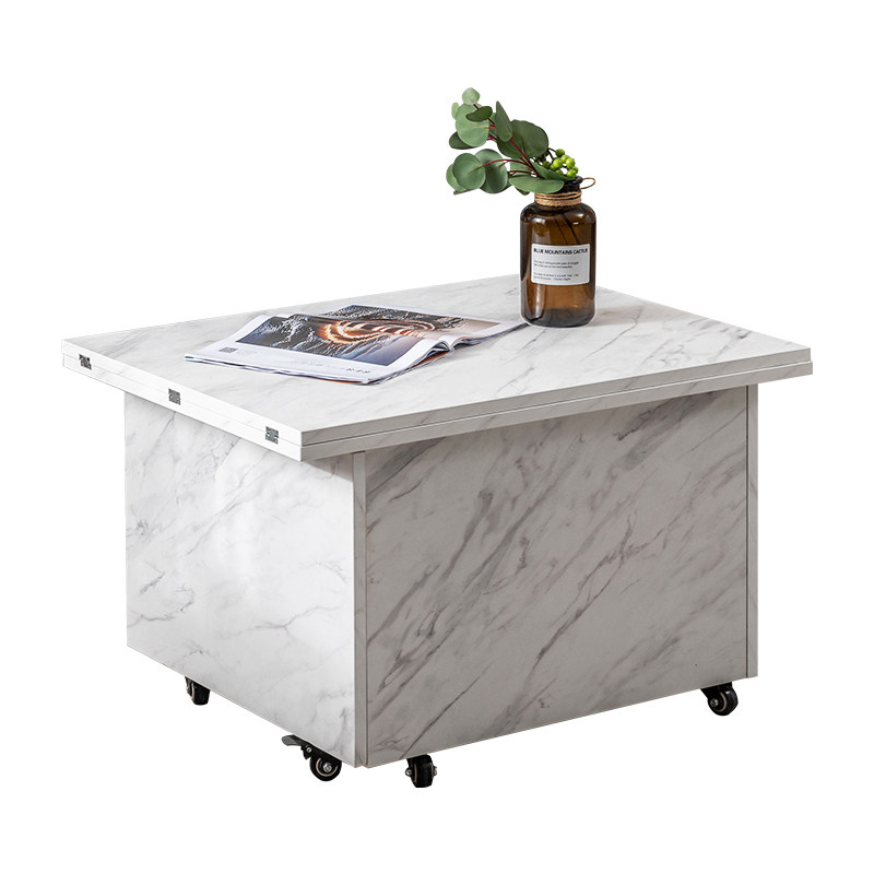 冠喻北欧升降餐桌可移动折叠家茶几