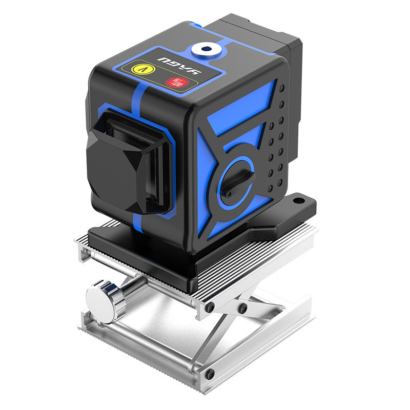 亚固12线水平仪绿光贴墙贴地仪高精度蓝光强激自动调红外线水平仪