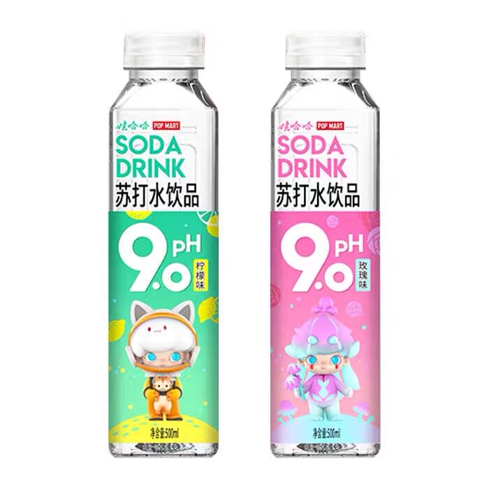 5月娃哈哈ph9.0无汽苏打水饮品500ml整箱15大瓶弱碱水饮用水饮料