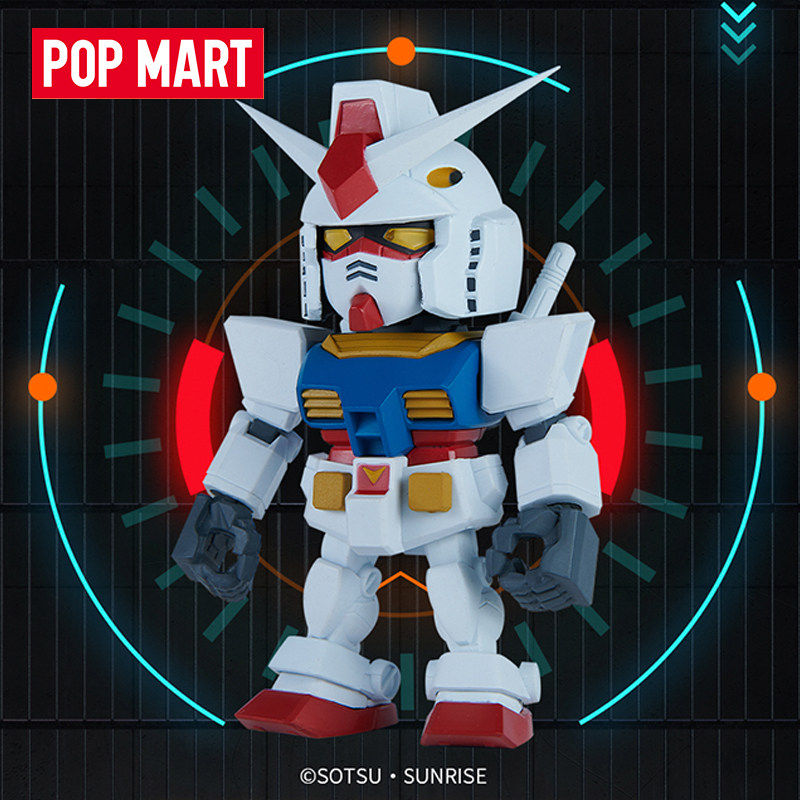 99包邮popmart泡泡玛特高达盲盒qsvmini扎古系列手办圣诞潮玩盲盒