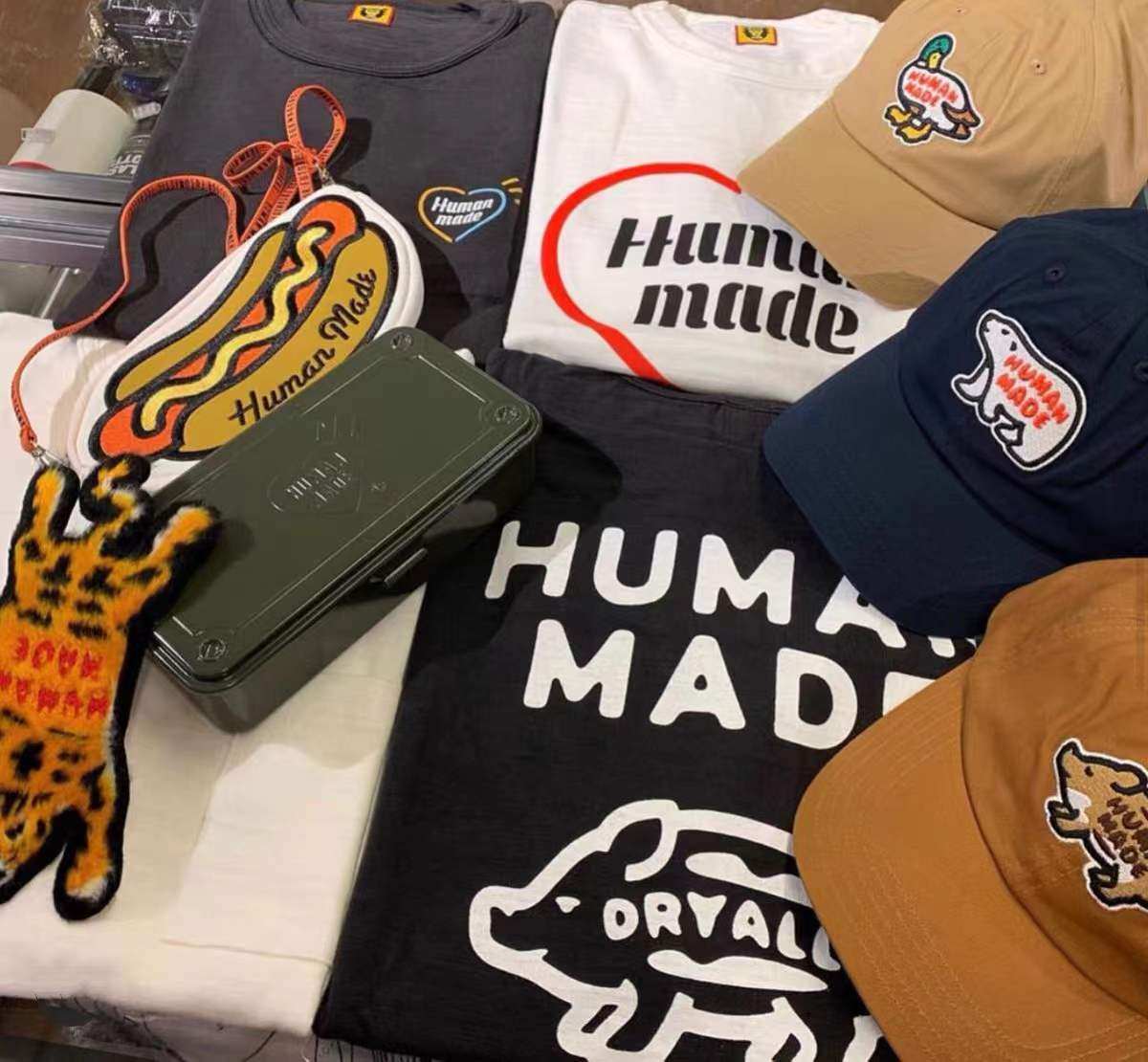 nigohumanmade帽子日系小猪北极熊鸭子刺绣棒球帽帽子