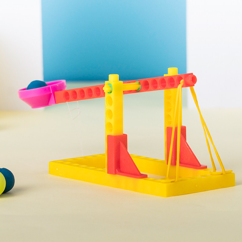 科学实验儿童手工diy投石器科技制作学生作业投石机科学实验