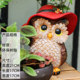 American Country Cartoon Cute Animal Owl Ornaments Home Decoration Garden Balcony Conception Garden Arts American Country Cartoon Cute Animal Owl Ornaments Home Decoration Garden Balcony Conception Garden Arts