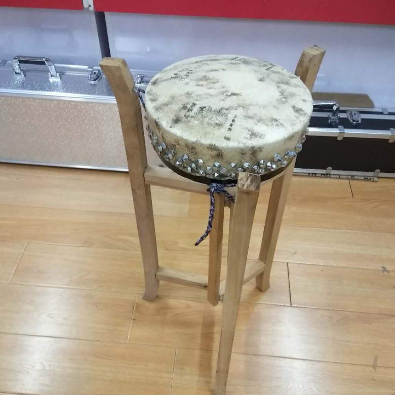 支架板鼓实木椿木榆木京剧大鼓扁鼓架子折叠鼓架