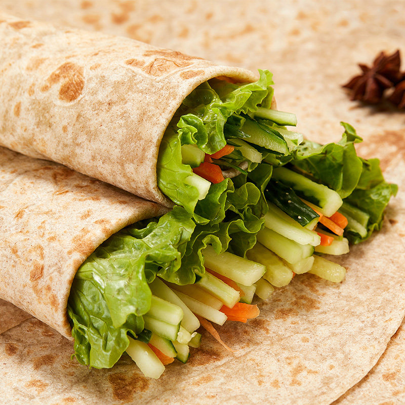 超大10张装全麦纯手工卷饼