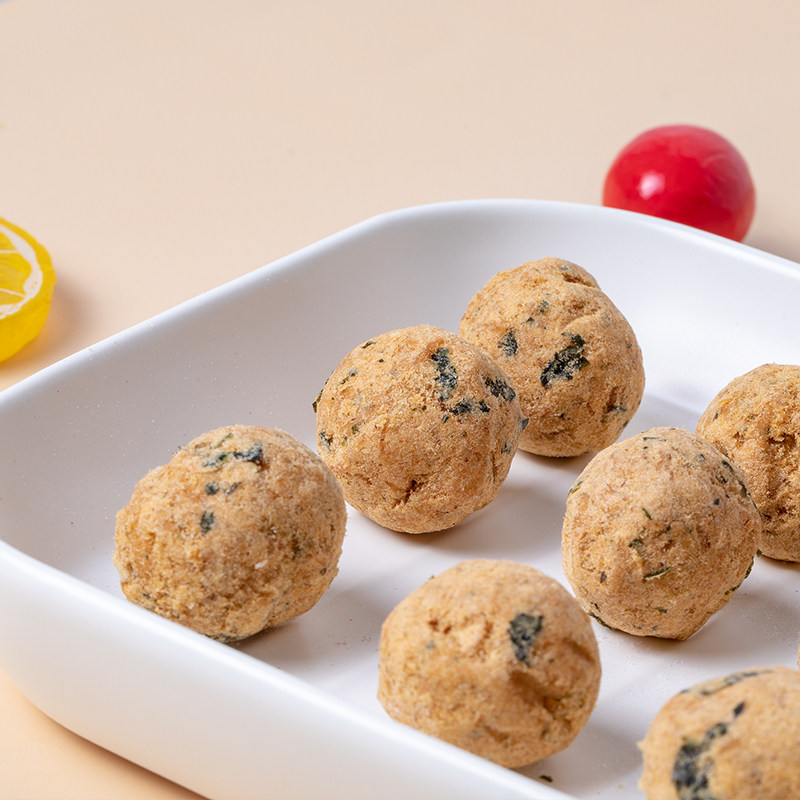 满减薛记炒货坚果海苔肉松球130克网红爆浆小丸子杏仁