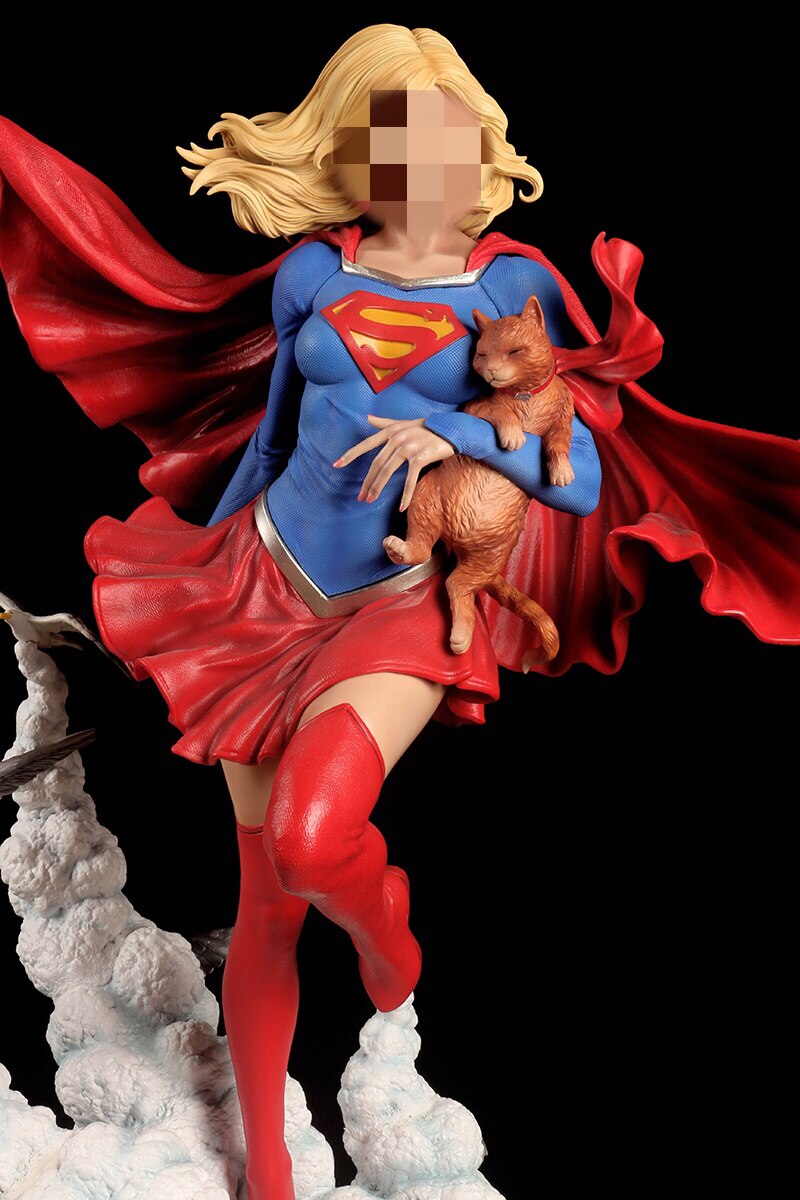 mon私人订制超级女孩手办雕塑模型盲盒手办