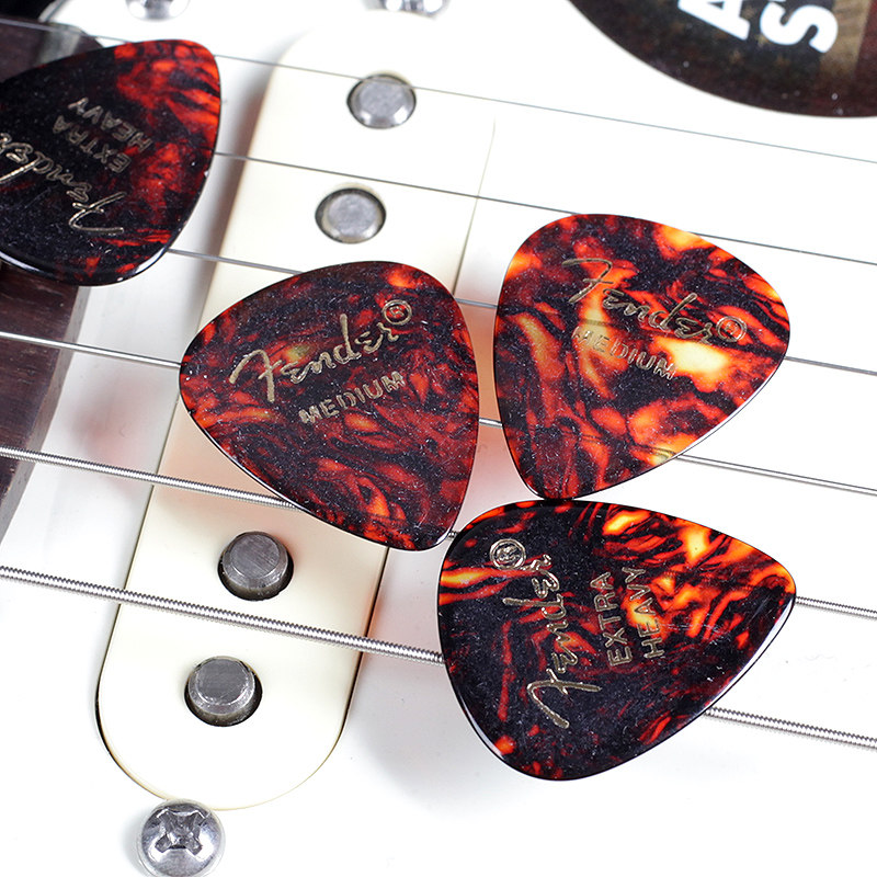 美国fender芬达吉他拨片璐珞速弹爵士防滑电木拨片