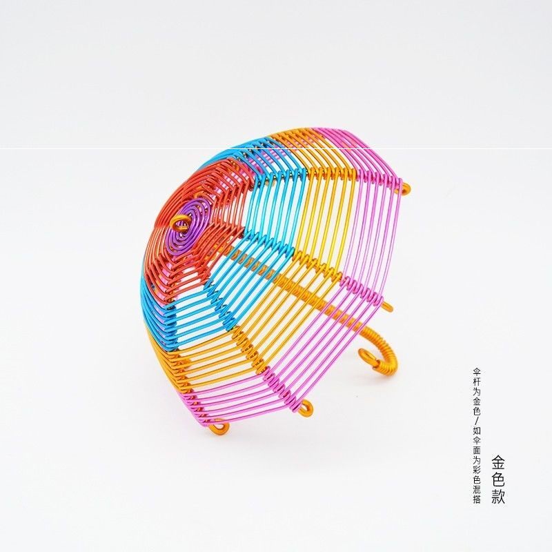 工艺品手工铁丝diy成品diy铝线雨伞小花伞玩具其他特色工艺品