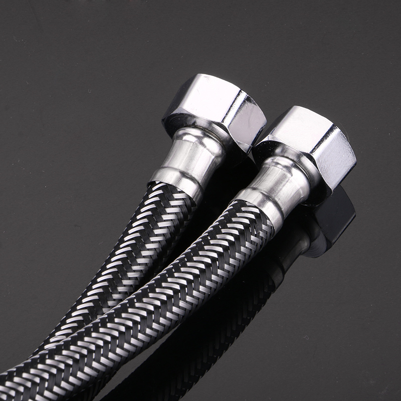 304不锈钢编织金属软管马桶热水器龙头高压防爆4分家用冷热进水管