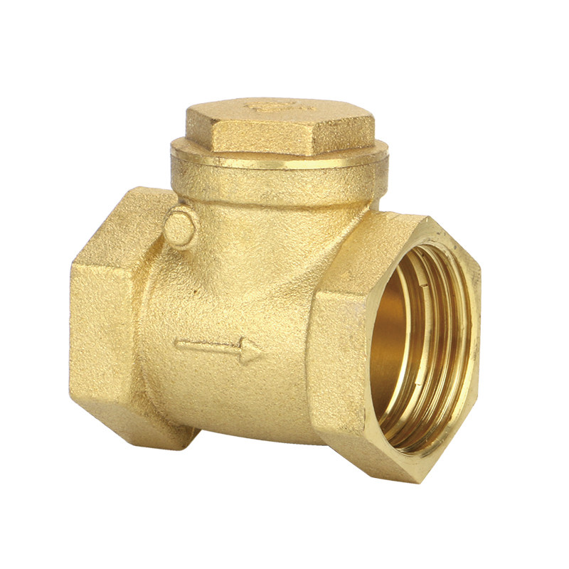 全铜加厚卧式止回阀4分6分1寸单向阀止逆水管止回阀