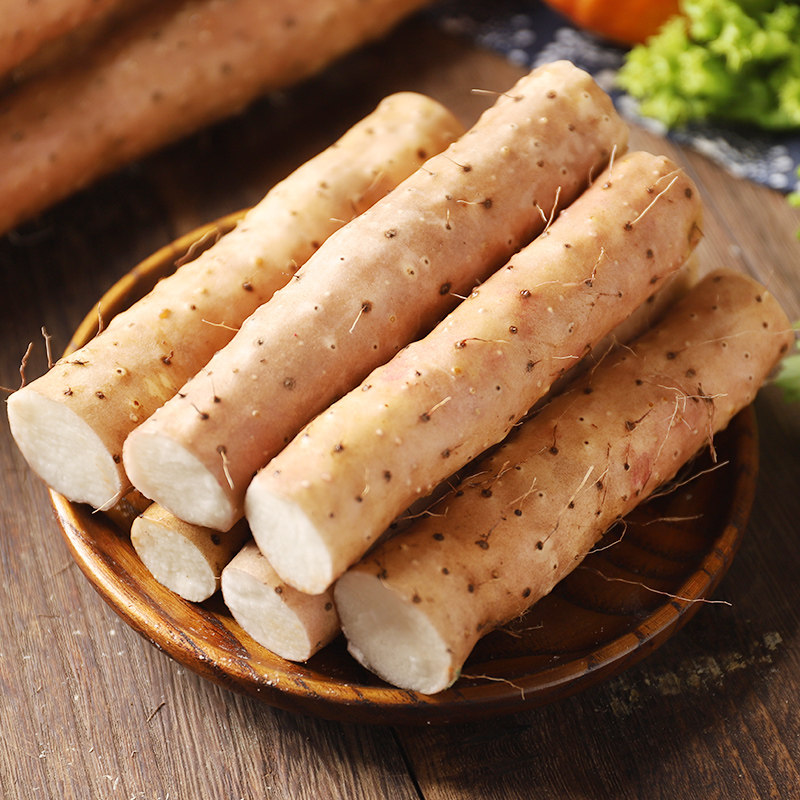 山药新鲜正宗铁棍山药铁杆铁棒农家蔬菜长山药现挖小白嘴山药5斤