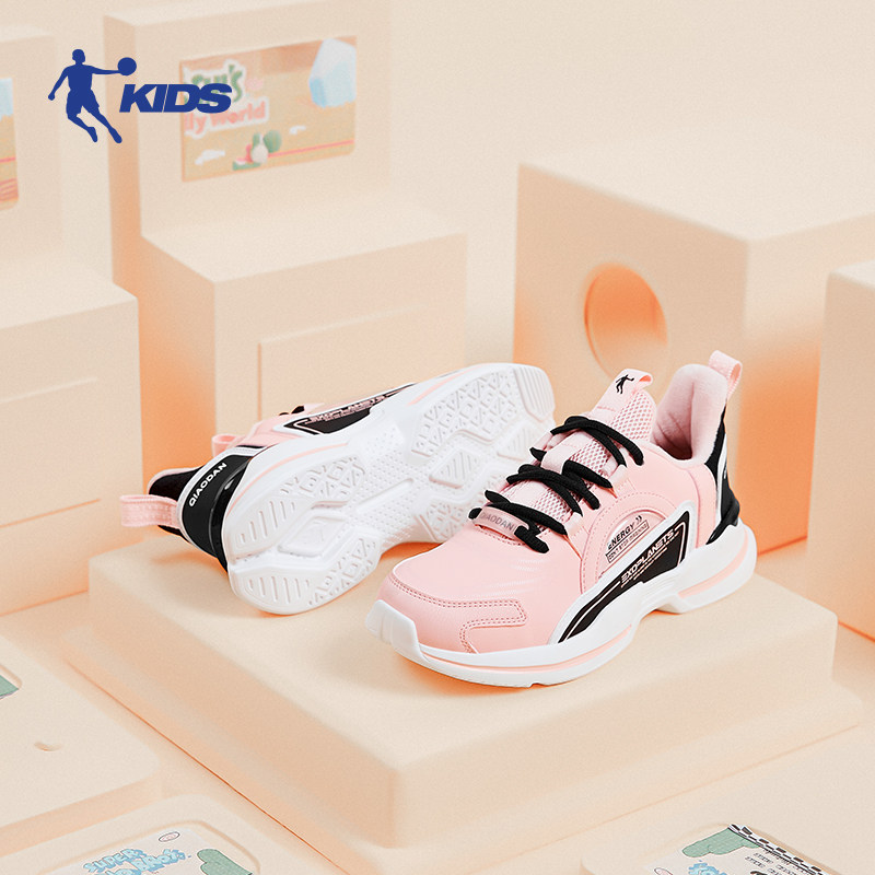 乔丹童鞋儿童棉鞋女童2020冬季新款大童皮面运动鞋