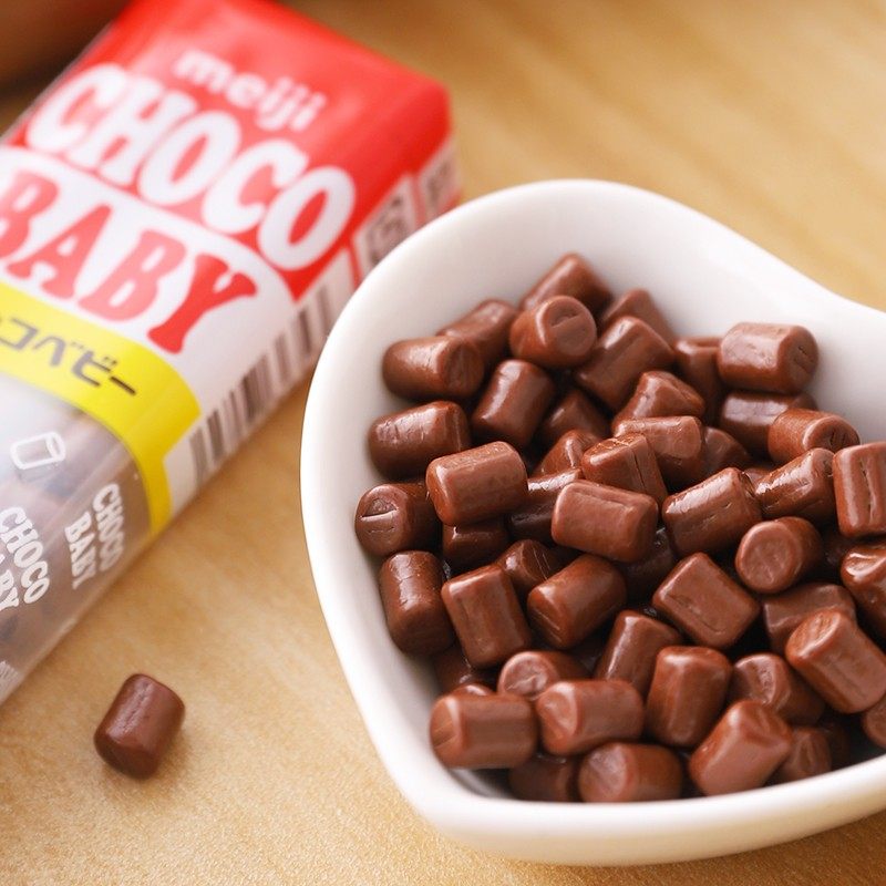 日本进口休闲小朋友零食明治chocobaby牛奶巧克力巧克力制品