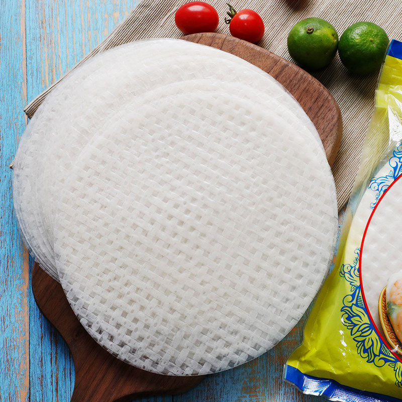 南进口水妈妈春卷薄饼家用透明蔬菜包点