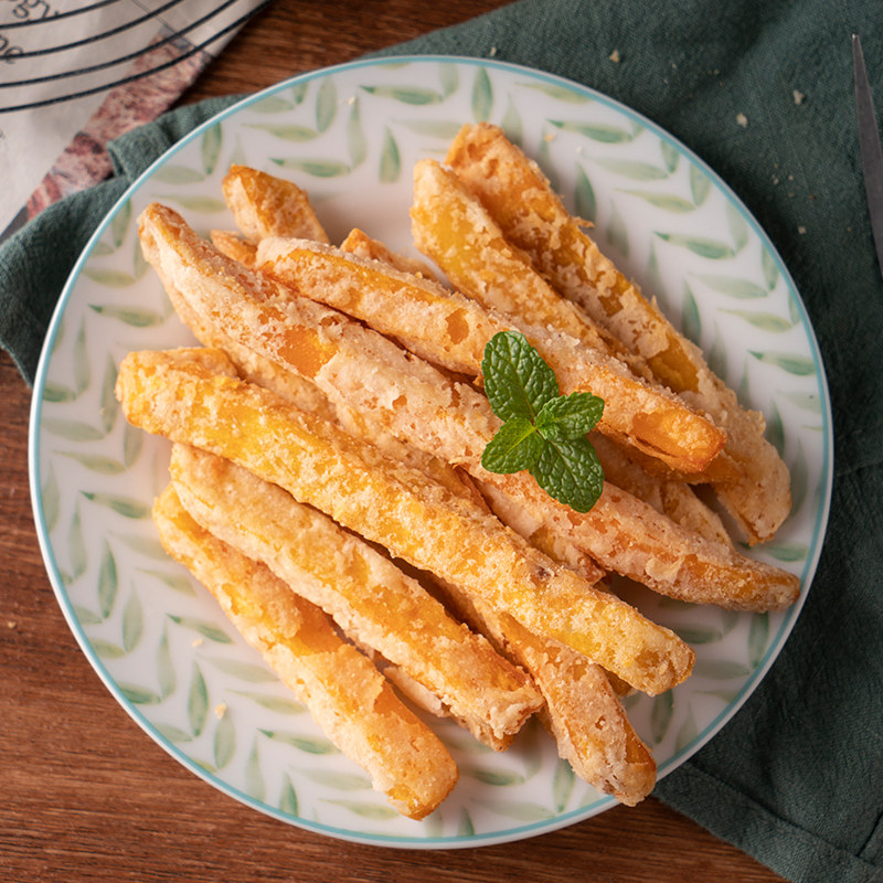 瓜条巴度梅地油炸黄金半成品冷冻炸地红薯原味薯类制品