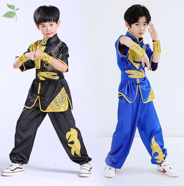 校服小男孩中国武术中小学生嘻哈国学订做舞狮灯笼儿童演出服