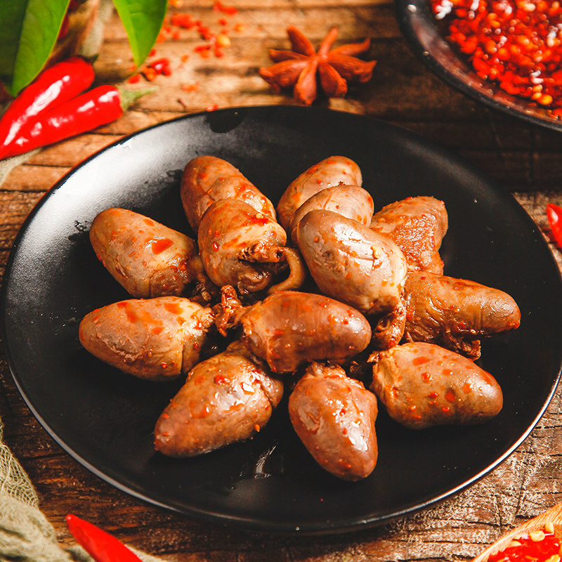 百瑞福香辣鸭心110g