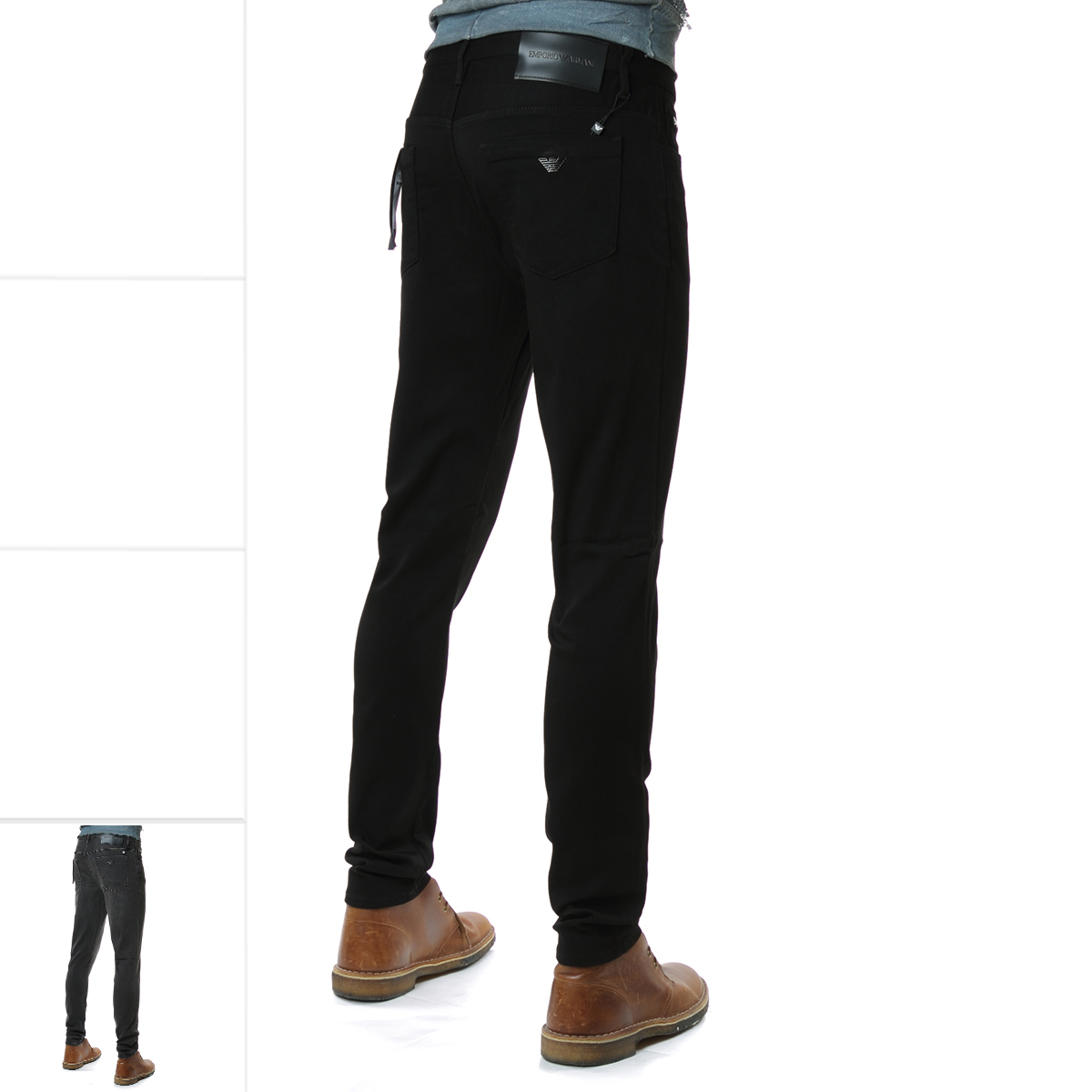 Armani/阿玛尼EA 海外直邮 男士鹰标修身长裤牛仔裤6K1J11 1DHDZ