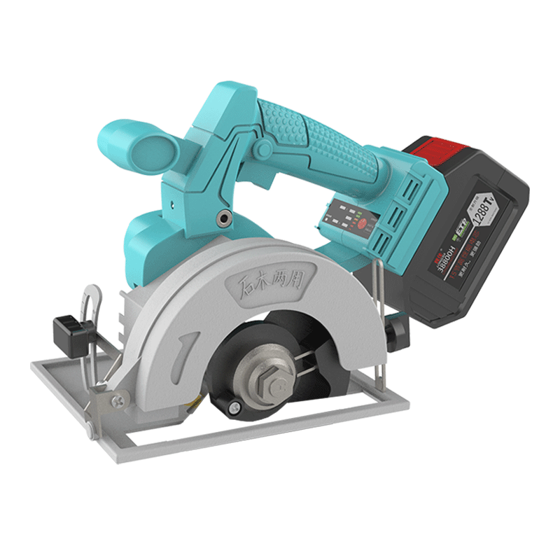 众杰充电式手提锂电便携式小型瓷砖木工切割机