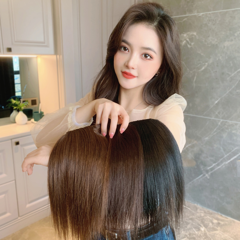 两侧增厚垫发根蓬松器女垫头顶的发垫发片真发增发量假发片垫高器