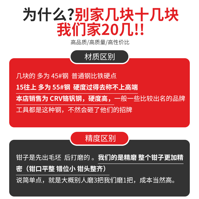 水口钳子小剪钳斜口钳电工专用偏口钳斜嘴钳工业级超硬电子模型钳