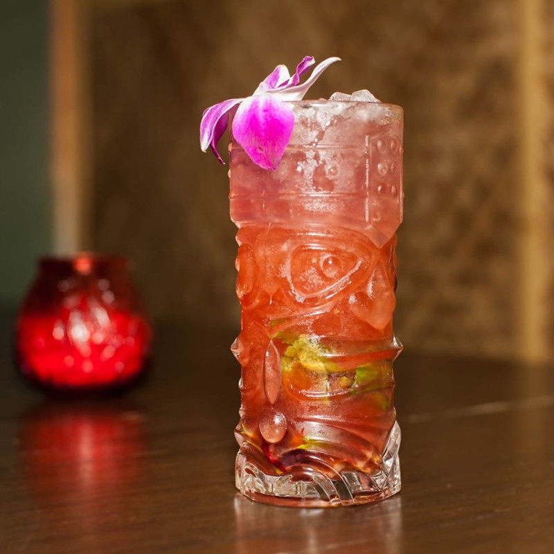 夏威夷tikimug提基杯鸡尾鸡尾酒酒杯鬼脸果汁冷饮酒杯
