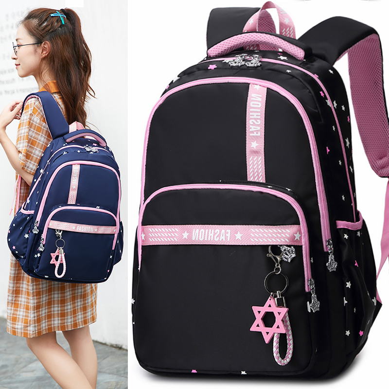 韩版初中高中学生书包女生大容量双肩包小学生一至三到六四五年级