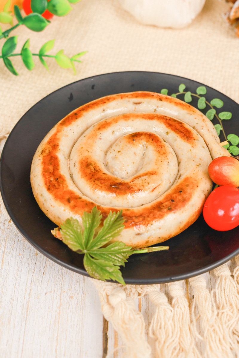 健士牌德式香葱油煎盘肠520g早餐手抓饼披萨纯德式风味原切肉片装