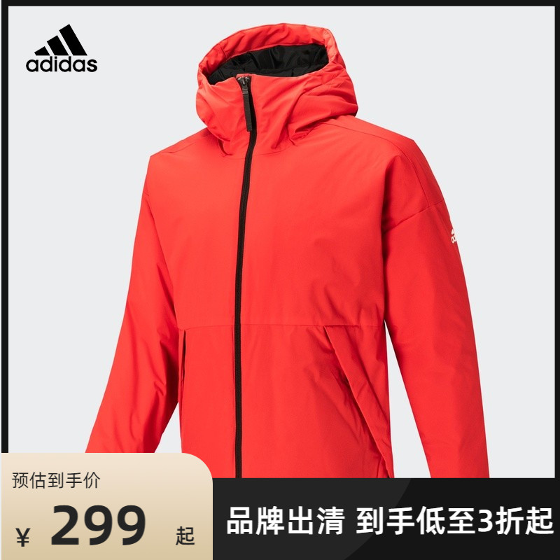 阿迪达斯 adidas 男子户外保暖棉服外套FT9409 FT9410