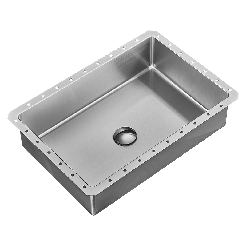 圣雪长方形不锈钢台下洗手盆卫生间嵌入式洗脸盆洗漱水槽台下盆