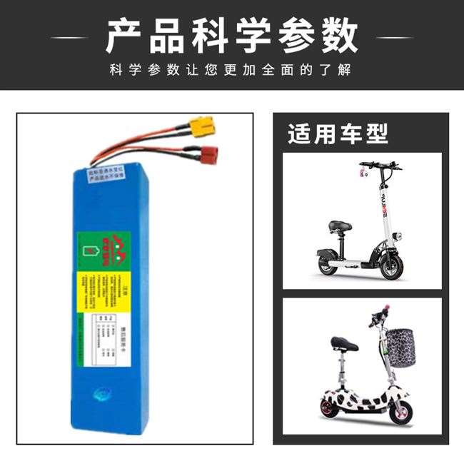 36v48v电动滑板车锂电池内置阿尔郎希洛普电动车电池
