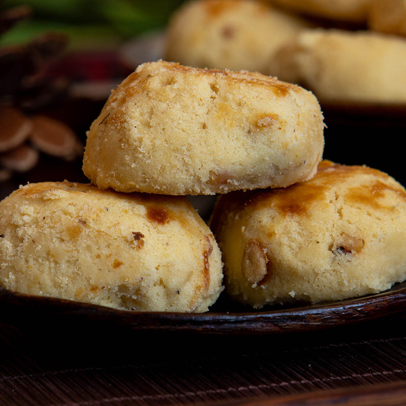 中华老字号功德德林一口酥椒盐味花生零食点心传统糕点